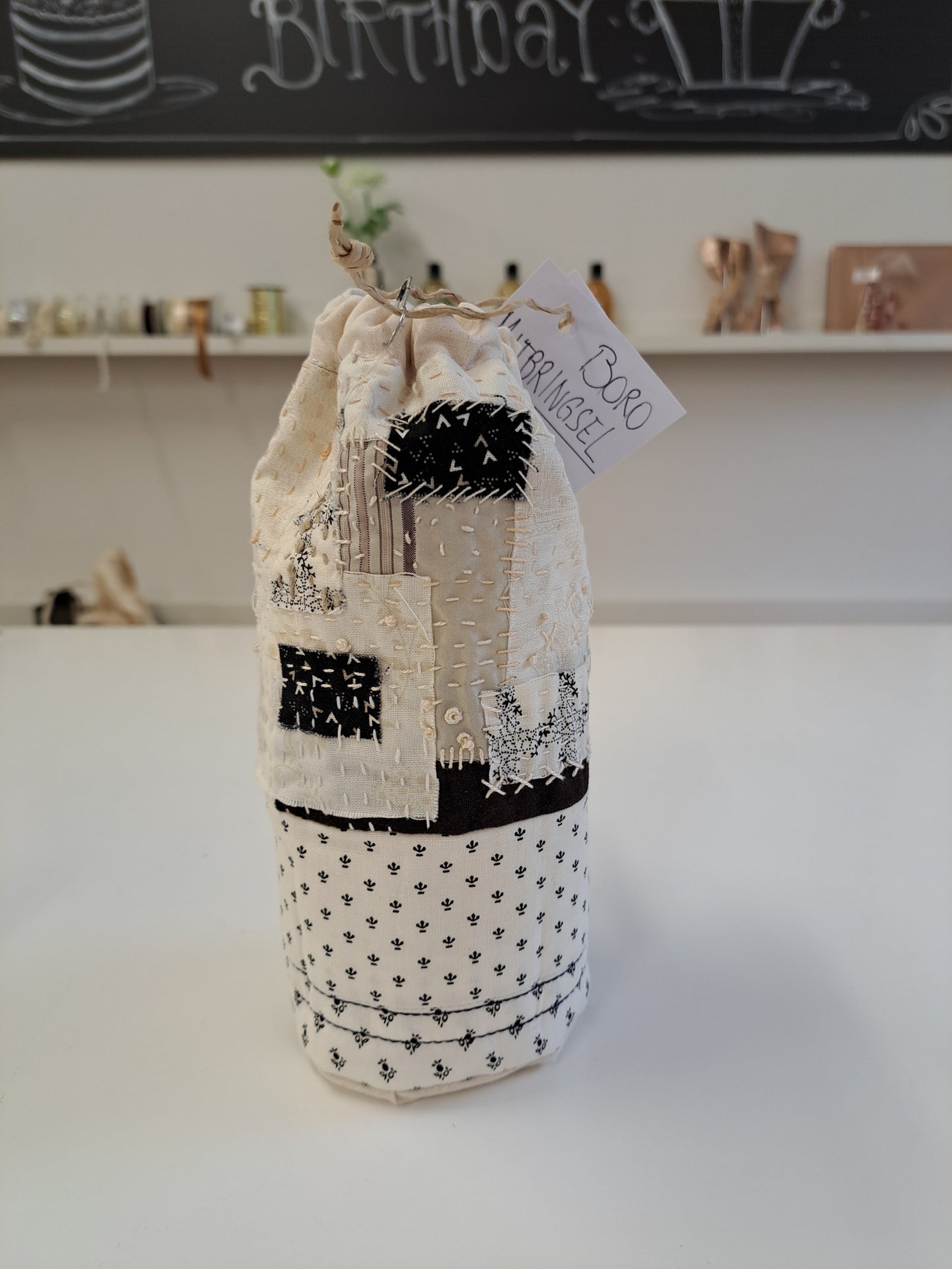 Nähkurs 13: Bottle Bag mit Kantha, Beutel mit Boro oder Bildli mit naive appliqué