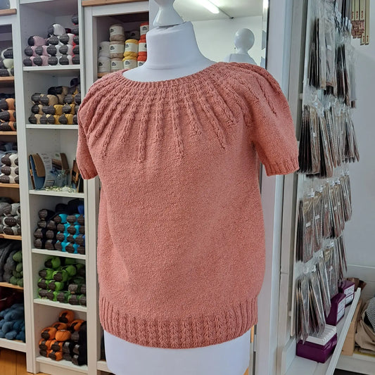 Strickkurs: Top Down Shirt